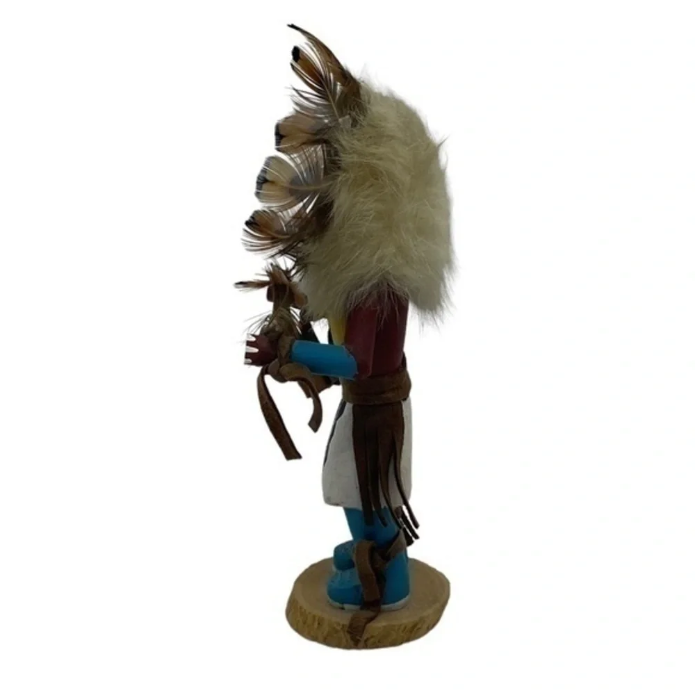 Kachina Native American Sun Face Artist signed Thompson Figurine